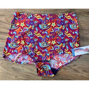 NWT Cheek Boss Colorful Psychedelic Boyshorts   Size: Medium